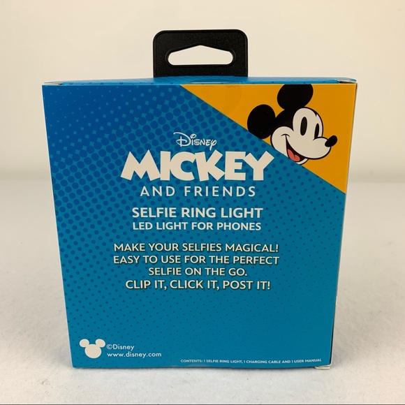 Mickey Mouse Ears Selfie Ring Light LED For Phones Disney Adjustable New - Picture 5 of 9